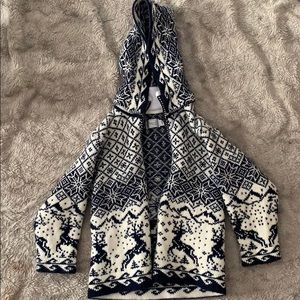 Girls pure wool zip jacket